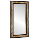VidaXL Lustro ścienne Prostokątny Czarny i Brązowy 50 x 2 x 90 cm