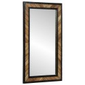 VidaXL Lustro ścienne Prostokątny Czarny i Brązowy 50 x 2 x 90 cm