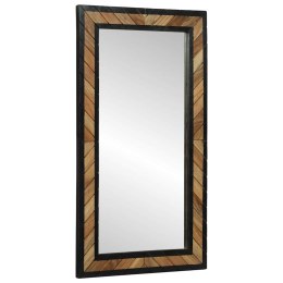 VidaXL Lustro ścienne Prostokątny Czarny i Brązowy 50 x 2 x 90 cm