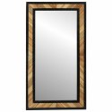 VidaXL Lustro ścienne Prostokątny Czarny i Brązowy 50 x 2 x 90 cm