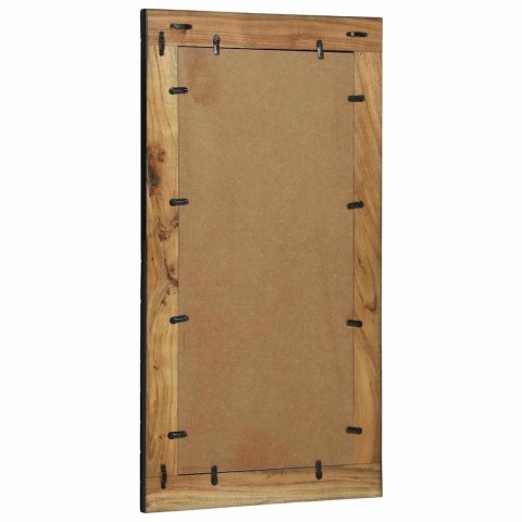 VidaXL Lustro ścienne Prostokątny Czarny i Brązowy 50 x 2 x 90 cm