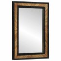 VidaXL Lustro ścienne Prostokątny Czarny i Brązowy 70 x 2 x 70 cm