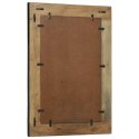 VidaXL Lustro ścienne Prostokątny Czarny i Brązowy 70 x 2 x 70 cm