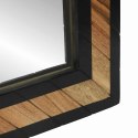 VidaXL Lustro ścienne Prostokątny Czarny i Brązowy 70 x 2 x 70 cm