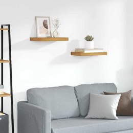 VidaXL Półka ścienna Do montażu na ścianie 2 szt. Brązowy