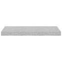 VidaXL Półka ścienna, szarość betonu, 60x23,5x3,8 cm, MDF