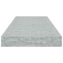 VidaXL Półka ścienna, szarość betonu, 60x23,5x3,8 cm, MDF