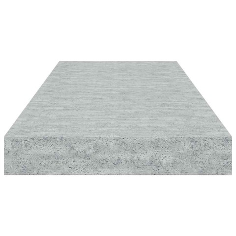 VidaXL Półka ścienna, szarość betonu, 60x23,5x3,8 cm, MDF