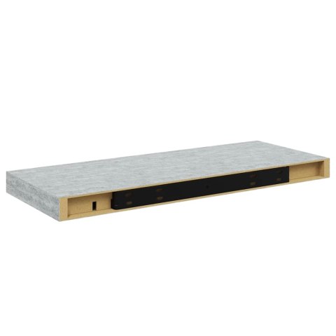 VidaXL Półka ścienna, szarość betonu, 60x23,5x3,8 cm, MDF