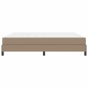 VidaXL Ramka łóżka z materacem Cappuccino 180 x 200 cm tkanina