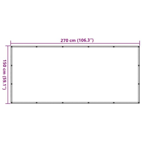 VidaXL Siatka transportowa, HDPE, 1,5 x 2,7 m, czarna