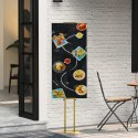 VidaXL Stoiska na targi 2 szt. złoty 30 x 23,5 x 210 cm Stal