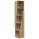VidaXL Szafka narożna 27,5x27x140cm Drewno inżynieryjne