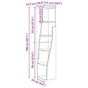 VidaXL Szafka narożna 27,5x27x140cm Drewno inżynieryjne
