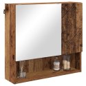 VidaXL Szafka z lustrem Stare drewno 59 x 17 x 55 cm