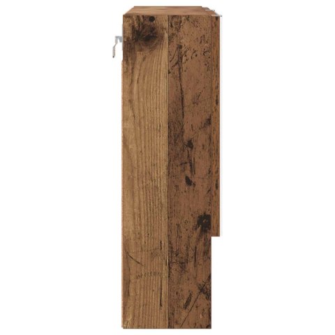 VidaXL Szafka z lustrem Stare drewno 59 x 17 x 55 cm