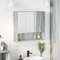 VidaXL Szafka z lustrem Szary Sonoma 59 x 17 x 55 cm