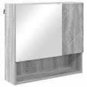 VidaXL Szafka z lustrem Szary Sonoma 59 x 17 x 55 cm