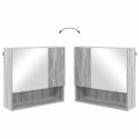 VidaXL Szafka z lustrem Szary Sonoma 59 x 17 x 55 cm