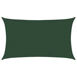VidaXL Żagiel przeciwsłoneczny, 160 g/m², ciemnozielony, 5x8 m, HDPE