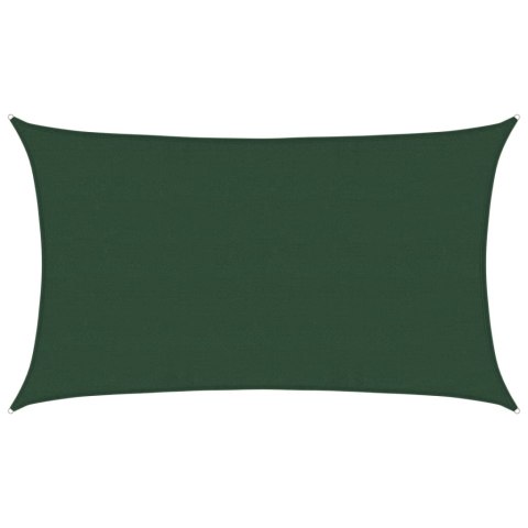 VidaXL Żagiel przeciwsłoneczny, 160 g/m², ciemnozielony, 5x8 m, HDPE