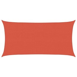 VidaXL Żagiel przeciwsłoneczny, 160 g/m², kolor terakota, 2,5x5 m HDPE