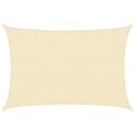 VidaXL Żagiel przeciwsłoneczny, 160 g/m², kremowy, 3,5x5 m, HDPE