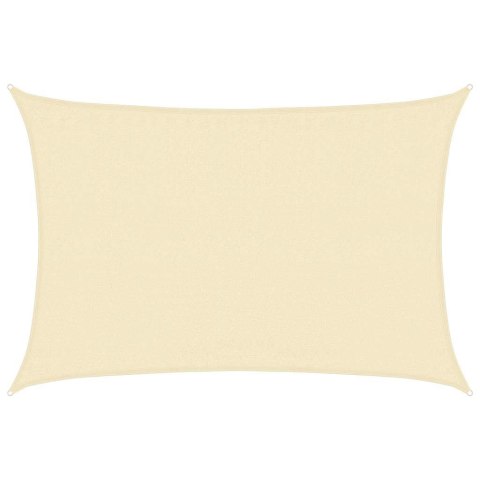VidaXL Żagiel przeciwsłoneczny, 160 g/m², kremowy, 3,5x5 m, HDPE