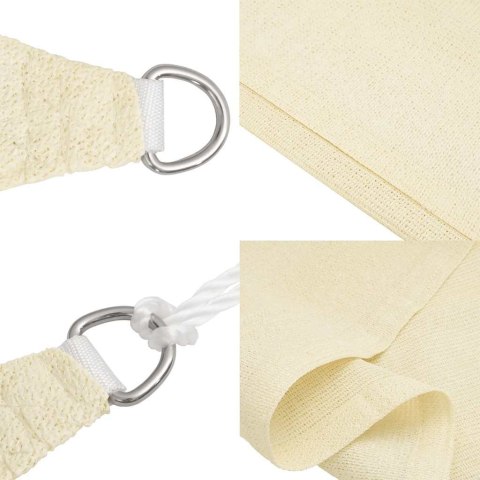 VidaXL Żagiel przeciwsłoneczny, 160 g/m², kremowy, 3,5x5 m, HDPE