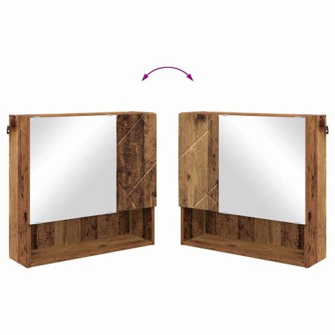 VidaXL Zestaw mebli łazienkowych 4 szt. Stare drewno 61 x 35 x 64 cm