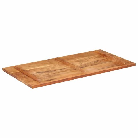 VidaXL Blat stołu, 120x60x(2,5-2,7) cm, lite drewno akacjowe
