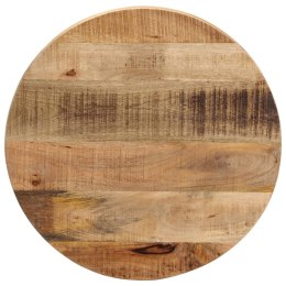VidaXL Blat stołu, Ø 40x3,8 cm, okrągły, surowe lite drewno mango