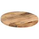 VidaXL Blat stołu, Ø 40x3,8 cm, okrągły, surowe lite drewno mango