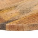 VidaXL Blat stołu, Ø 40x3,8 cm, okrągły, surowe lite drewno mango