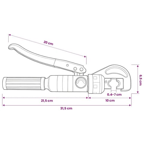 VidaXL Hydrauliczne szczypce zaciskowe, 4-6-8-10-16-25-35-70 mm²