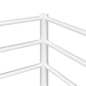 VidaXL Łóżko piętrowe bez materaca, białe, 107x203 cm, stal