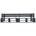 VidaXL Ogrodowa sofa 2-osobowa z palet, czarna, drewno