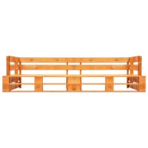 VidaXL Ogrodowa sofa 2-osobowa z palet, miodowy brąz, drewno