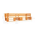 VidaXL Ogrodowa sofa 2-osobowa z palet, miodowy brąz, drewno