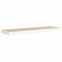 VidaXL Półka ścienna, dębowo-biała, 90 x 23,5 x 3,8 cm, MDF