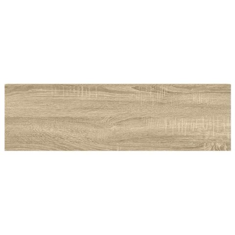 VidaXL Półka ścienna, dębowo-biała, 90 x 23,5 x 3,8 cm, MDF