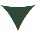 VidaXL Żagiel przeciwsłoneczny, 160 g/m², ciemnozielony, 2,5x2,5x3,5 m