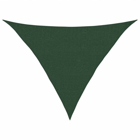 VidaXL Żagiel przeciwsłoneczny, 160 g/m², ciemnozielony, 2,5x2,5x3,5 m