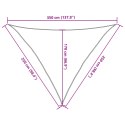VidaXL Żagiel przeciwsłoneczny, 160 g/m², ciemnozielony, 2,5x2,5x3,5 m