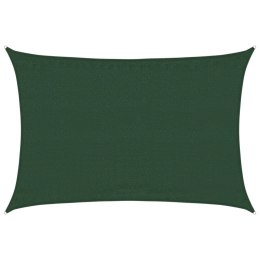 VidaXL Żagiel przeciwsłoneczny, 160 g/m², ciemnozielony, 3,5x5 m, HDPE