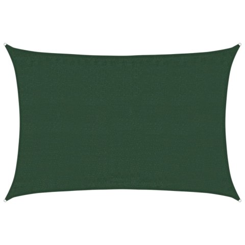 VidaXL Żagiel przeciwsłoneczny, 160 g/m², ciemnozielony, 3,5x5 m, HDPE