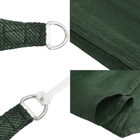 VidaXL Żagiel przeciwsłoneczny, 160 g/m², ciemnozielony, 3,5x5 m, HDPE