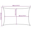 VidaXL Żagiel przeciwsłoneczny, 160 g/m², ciemnozielony, 3,5x5 m, HDPE