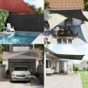 VidaXL Żagiel przeciwsłoneczny, 160 g/m², ciemnozielony, 5x5 m, HDPE