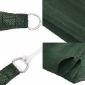 VidaXL Żagiel przeciwsłoneczny, 160 g/m², ciemnozielony, 5x5 m, HDPE